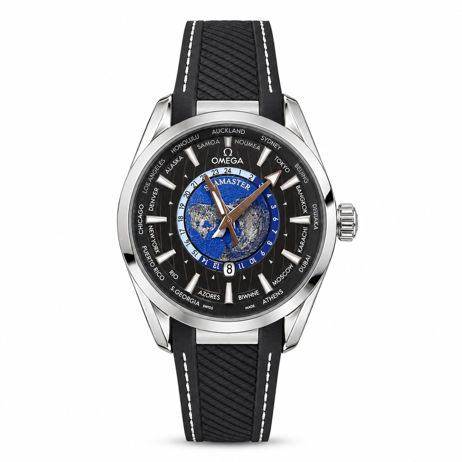 Omega Seamaster Aqua Terra Worldtimer – Black – Blue -OM 02