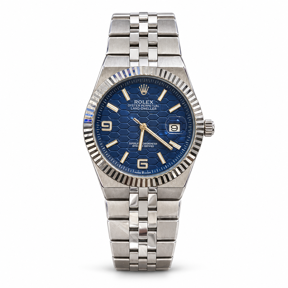 Rolex Land-Dweller Blue – Honeycomb Dial - RL 05