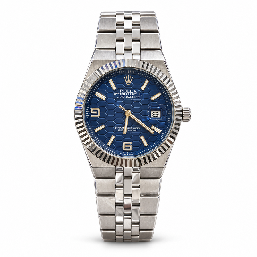 Rolex Land-Dweller Blue – Honeycomb Dial - RL 05