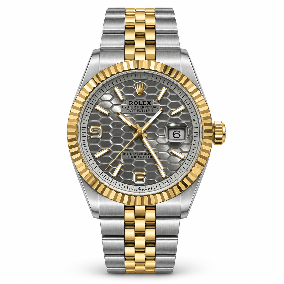 Rolex Datejust – Grey Honeycomb Dial Two-Tone - RL 16