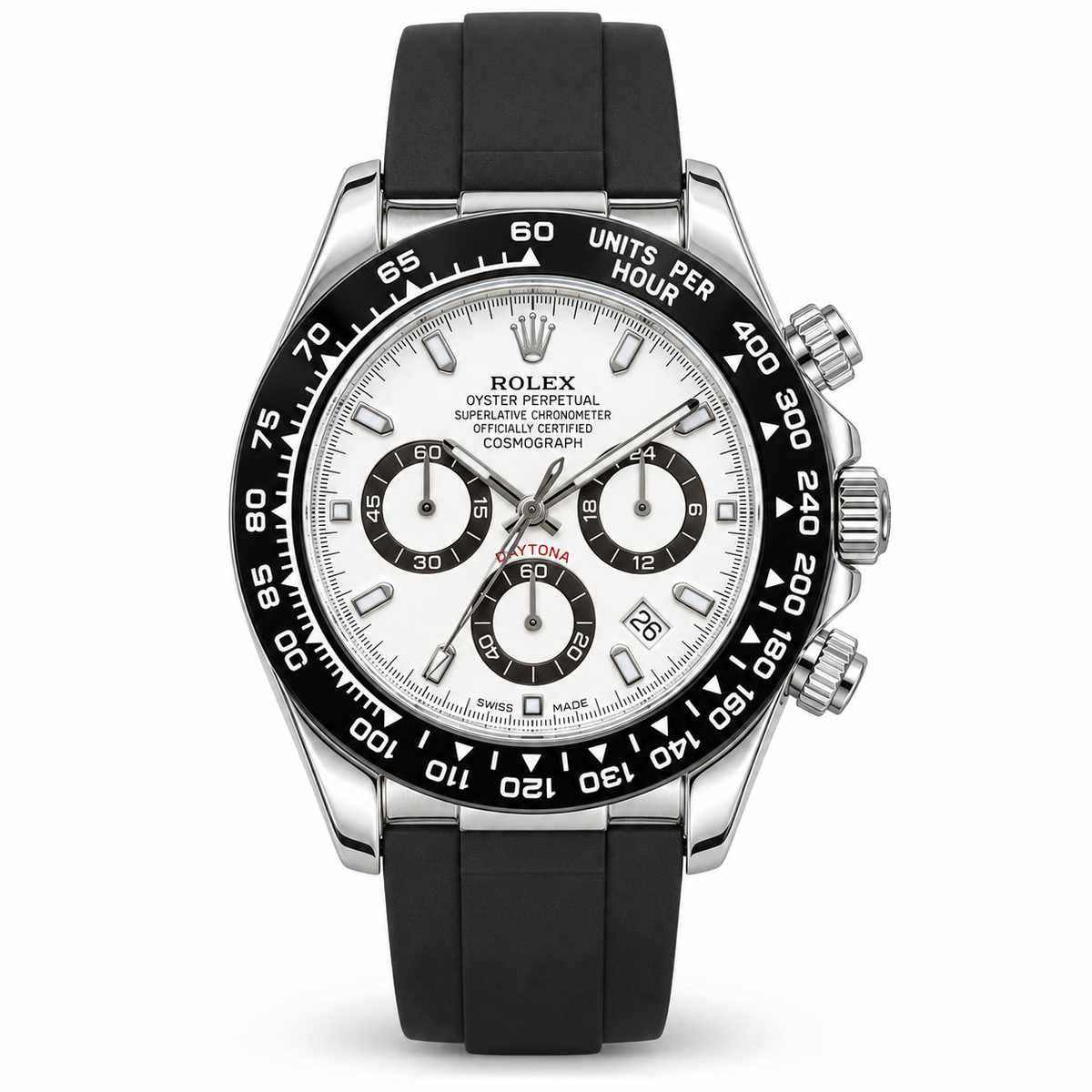 Rolex Cosmograph Daytona – White Dial Oysterflex- RL 37