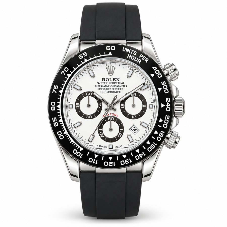 Rolex Cosmograph Daytona – White Dial Oysterflex- RL 37