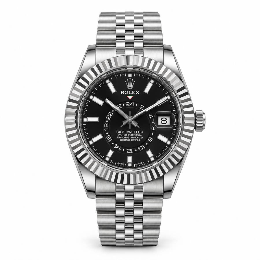 Rolex Sky-Dweller Black – Fluted Bezel - RL 10