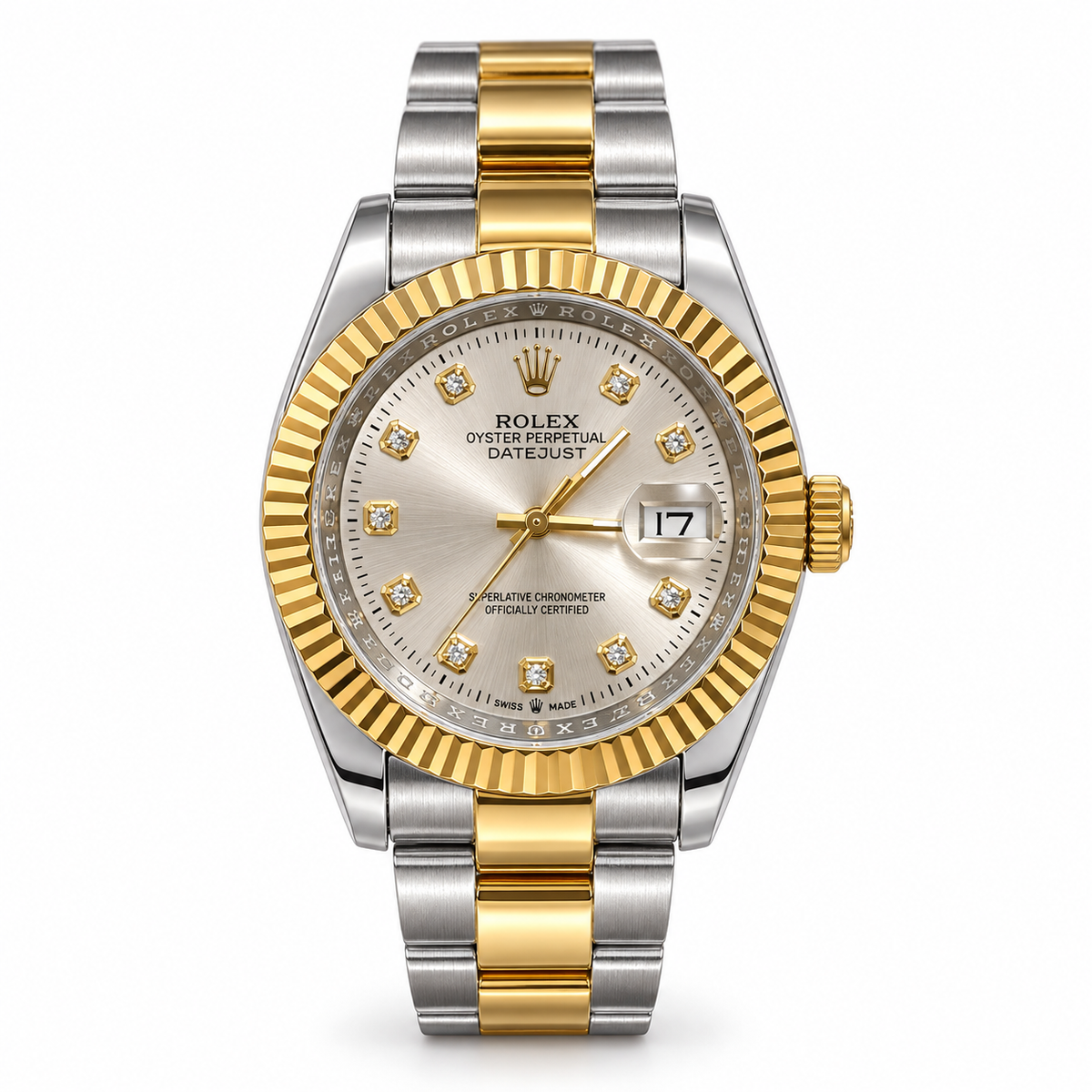 Rolex Datejust – Silver Diamond Dial Two-Tone - RL 15