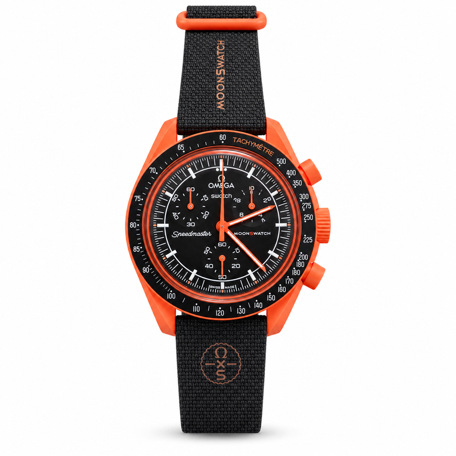 OMEGA x Swatch Speedmaster MoonSwatch – Mission to Jupiter – Orange & Black- OM 26
