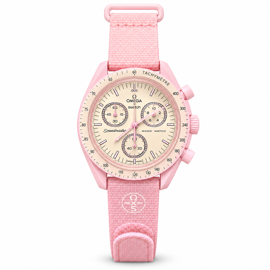 OMEGA x Swatch Speedmaster MoonSwatch – Pink & Cream-OM 17