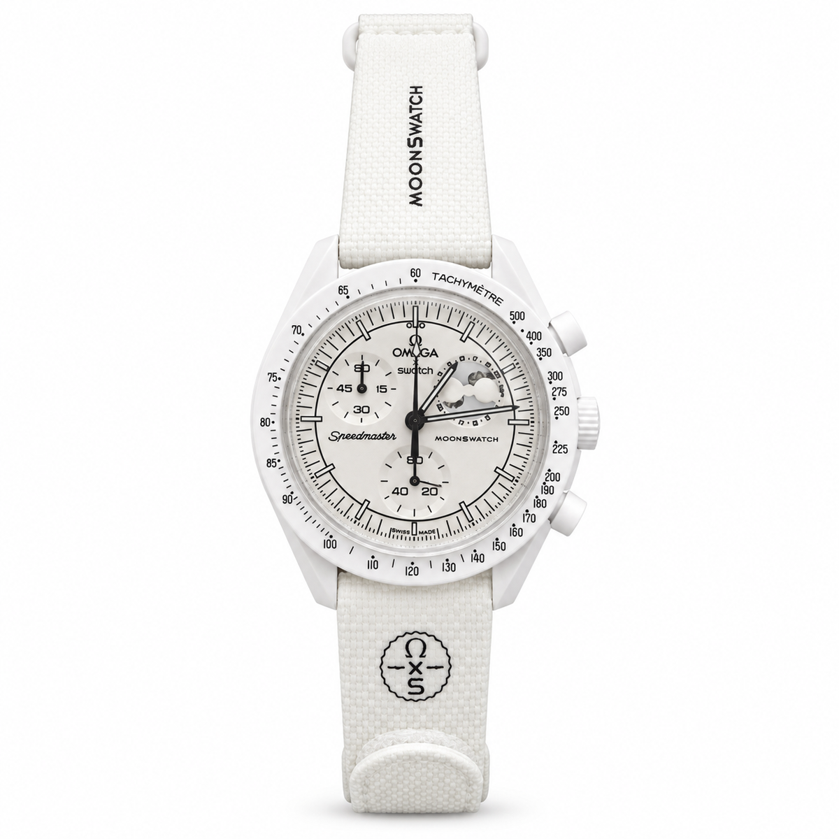 Omega x Swatch MoonSwatch – Mission to the Moonphase “Snoopy” White -OM 05